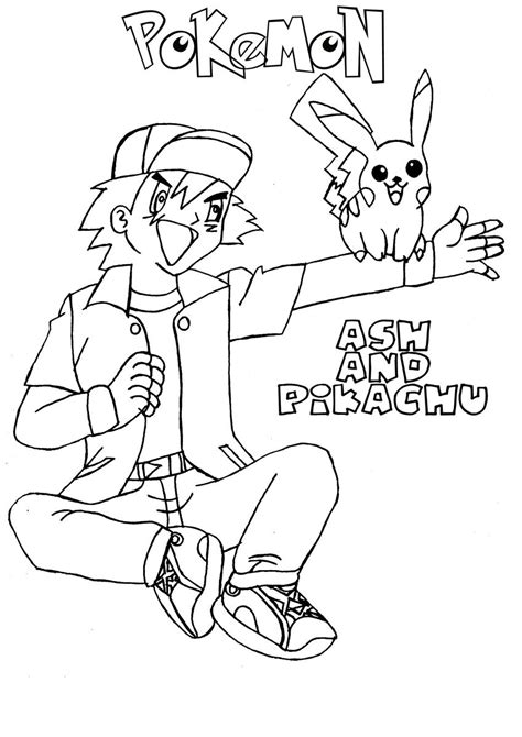 Pokemon Coloring Pages Of Pikachu Pikachu Pokemon Coloring Page For