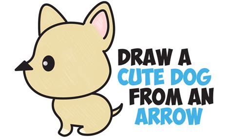 Let's learn how to draw a dog together with this easy to follow step by step tutorial. How to Draw a Cute Cartoon Dog (Kawaii Style) from an ...