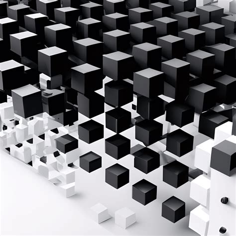 3d Black And White Graphic · Creative Fabrica
