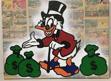2017 New Design Uncle Scrooge Mcduck Handmade Alec Monopoly Graffiti