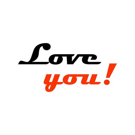 Premium Vector I Love You Text Calligraphy Lettering Modern Design