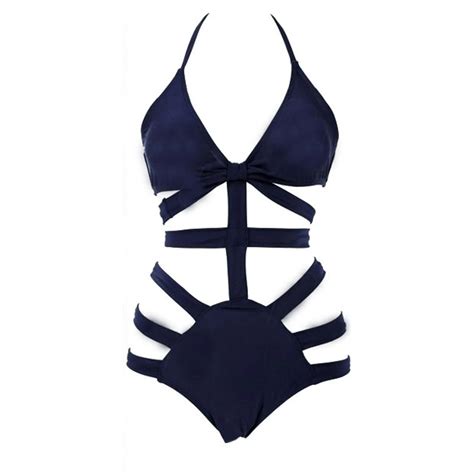 buy hot strappy sexy swimsuit swimwear bathing monokini push up padded bikini s