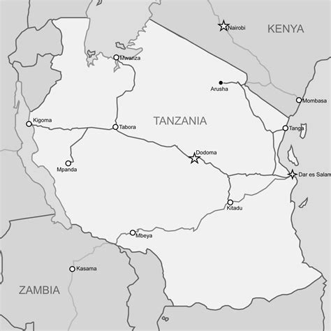 Train Tanzania List Of Stations By Trc And Tazara