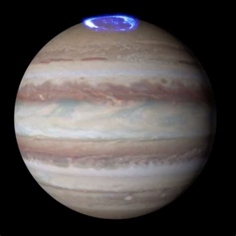 Jupiters Auroras Captured By The Hubble Telescope Video Hubble