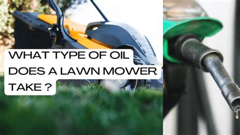 What Type Of Oil Does A Lawn Mower Take Construction How