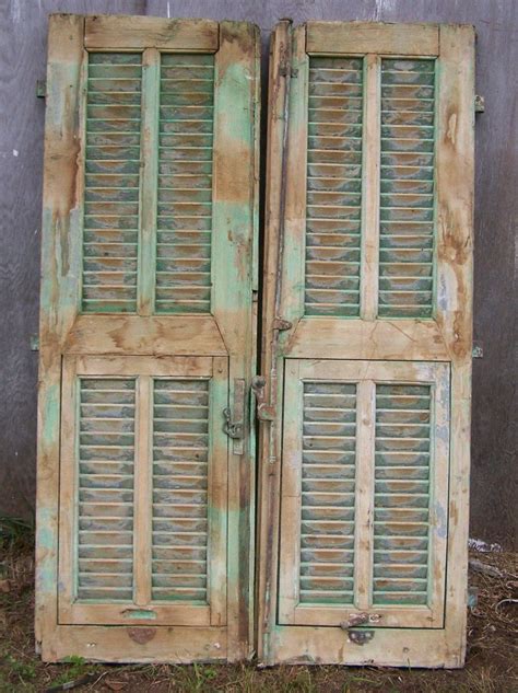 The application of rustic shutters render shielding to the underlying items from soot and slime. shutters,mediterranean Shutter window,Antique Wooden ...