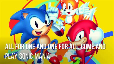 Sonic Mania Trailer Official Trailer Youtube