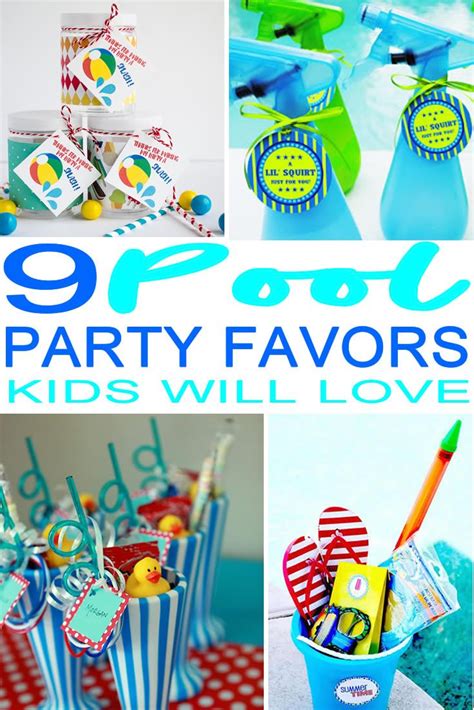 9 Completely Awesome Pool Party Favor Ideas Awesome Party Favors Pool Birthday Party Pool