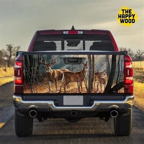 Deer Truck Tailgate Decal Sticker Wrap The Happy Wood