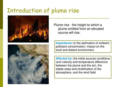Ppt Calculation Of Wildfire Plume Rise Powerpoint Presentation Id
