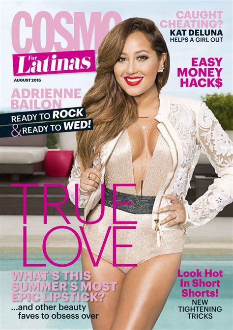 Adrienne Bailon Cosmo For Latinas Magazine August Celebsla Com