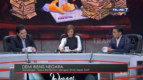 Prabowo jadi menteri wujud persatuan indonesia. Kenal sejak SMP, Sandiaga Uno Soroti Perubahan Erick ...