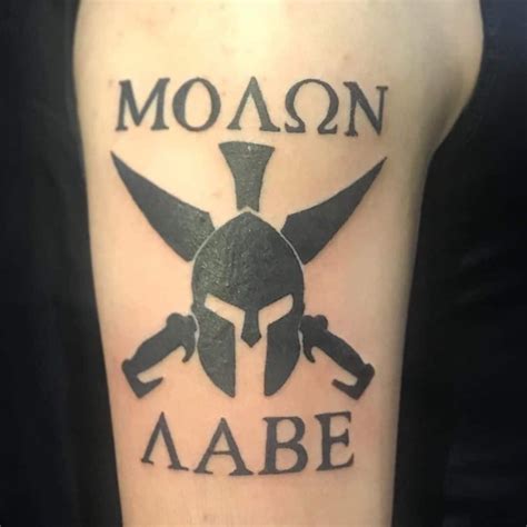 140 Awesome Molon Labe Tattoo Ideas With Meanings And Celebrities