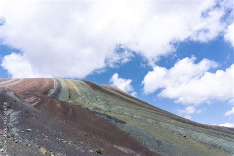 Rainbow Mountain Is A Mountain In The Andes Of Peru With An Altitude