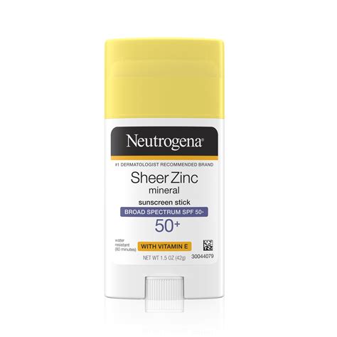 Neutrogena Sheer Zinc Oxide Mineral Sunscreen Stick Spf Oz Walmart Com Walmart Com