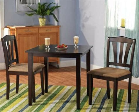 29 by 31.5 by 31.5. Small Kitchen Table Sets Nook Dining and Chairs 2 Bistro ...