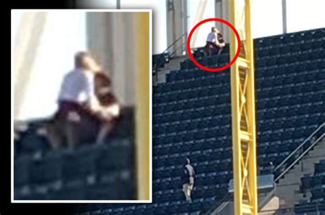 Sex Caught On Camera During Indians Mets Game At Progressive Field