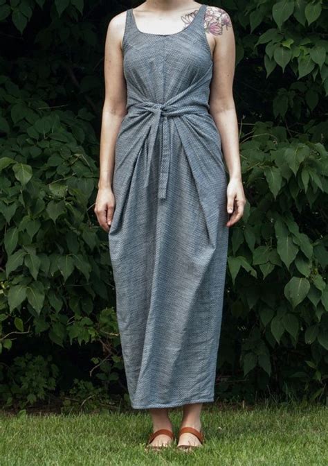 You can sew both variations either with or without sleeves. Chambray Kielo Wrap Dress by Sara Berkes | Dresses, Wrap ...
