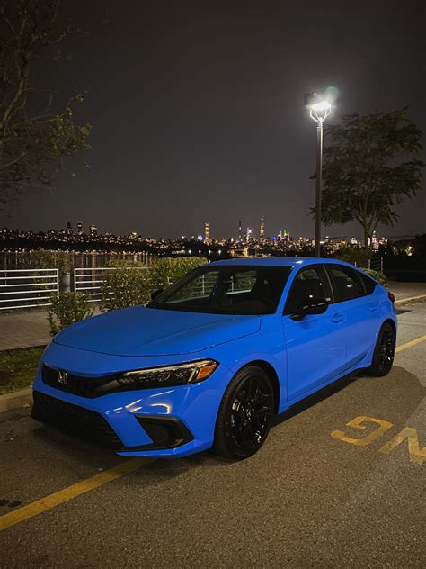 Just Purchased A 2022 Civic Sport Hatch Boost Blue Civicxi 11th