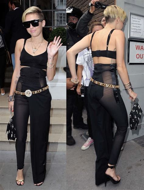 Miley Cyrus Wears Celine Sandals With The Most Decent Attire Weve Seen On Her This Month