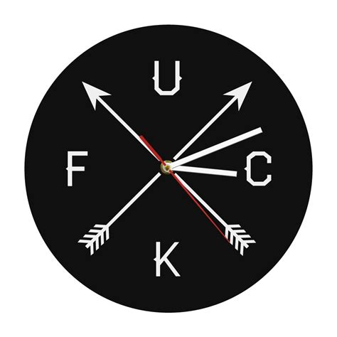 Buy 1piece Fk Design Black Wall Clock Adult Modern