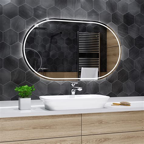 Badspiegel mit LED Beleuchtung - Palermo ⭐ Badezimmerspiegel mit LED ⭐ Benutzerdefinierter