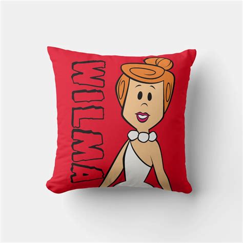 The Flintstones Wilma Flintstone Throw Pillow Zazzle