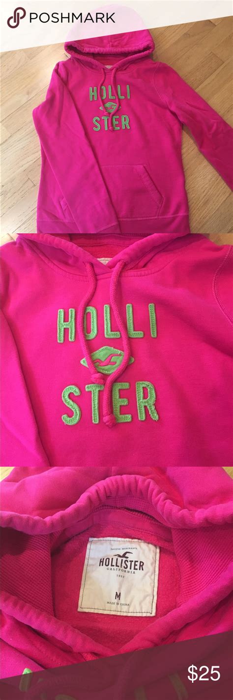 Hollister Pink Hoodie 💕 Practically New Only Worn A Couple Times