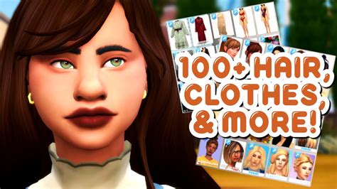 100 Hair And Clothing Cc Haul With Links The Sims 4 Cc Showcase