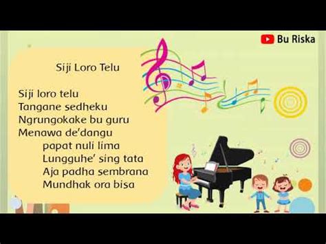 Bahasa Jawa Kelas Tembang Dolanan Siji Loro Telu Youtube