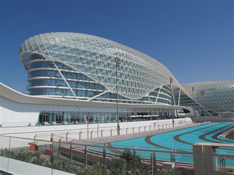 The Yas Viceroy Hotel In Abu Dhabi Overlooking The F1 Circuit