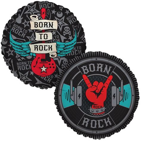 Born To Rock Foil Balloon Rock Star Party Rock And Roll Birthday