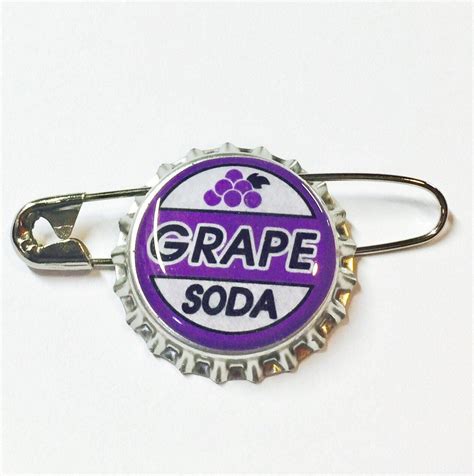 Replica Ellie Badge Grape Soda Pin Bottlecap Up Etsy