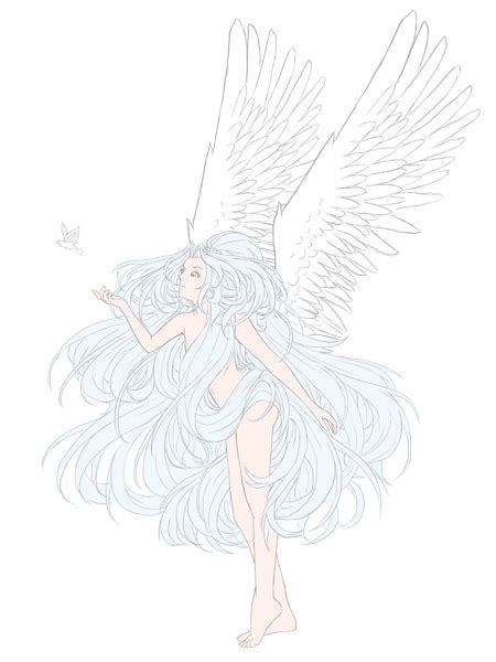 How To Draw An Anime Angel Angel Girl Step By Step