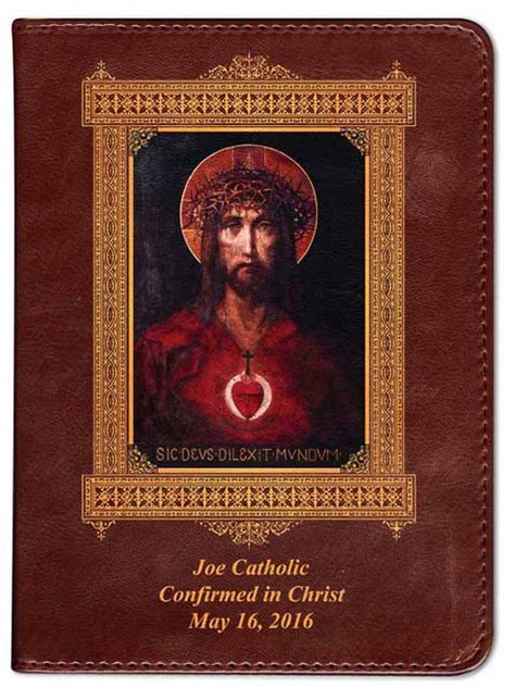 Personalized Catholic Bible With For God So Loved The World Cover