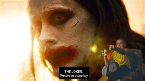 Zack snyder's justice league's full trailer includes joker, darkseid, more history lesson, the knightmare future, and more teases for the 4 hour one of the earliest leaks following the theatrical cut was a few scenes with incomplete cgi, including this shot of ezra miller's barry allen in his early. News | Know Your Meme