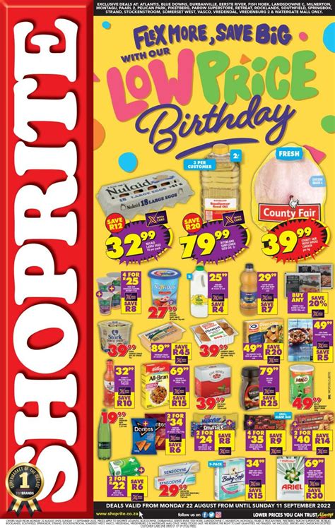Shoprite Promotional Leaflet - Valid from 22.08 to 11.09 - Page nb 1