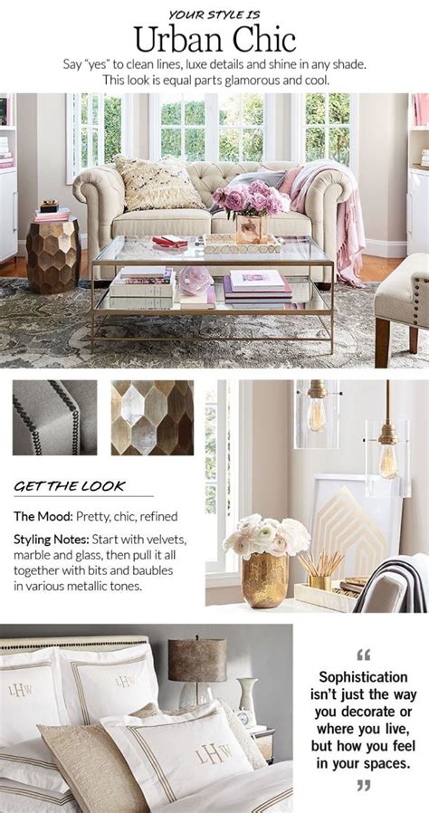 Get The Look Urban Chic Style Finder Quiz Pottery Barn Urban Chic