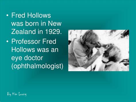 Ppt Fred Hollows Powerpoint Presentation Free Download Id4122323