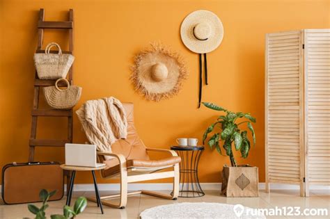 7 Perpaduan Warna Orange Pada Hunian, Bikin Rumah Jadi Ceria