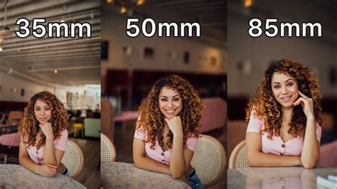 35mm Vs 50mm Vs 85mm Lens Comparison For Portrait Photography Youtube Photography85mmlens