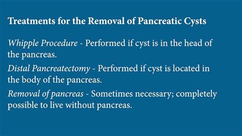 Pancreatic Cysts Types Symptoms And Treatment Options Youtube