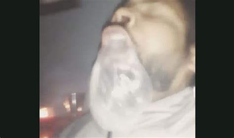 Watch Disgusting Moment Smoker Coughs Up Enormous Phlegm Ball World