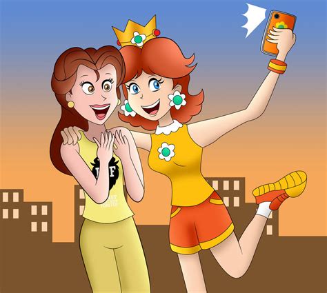 daisy and belle selfie by zefrenchm on deviantart