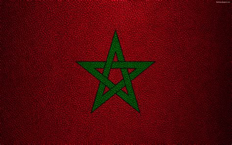 Especialmente indicada para utilización exterior. Descargar fondos de pantalla Bandera de Marruecos, 4k ...