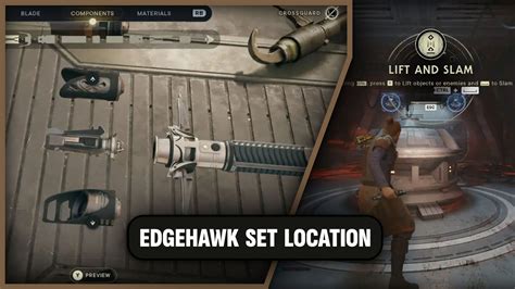 Jedi Survivor Get All 4 Edgehawk Lightsaber Pieces Controller Cartel