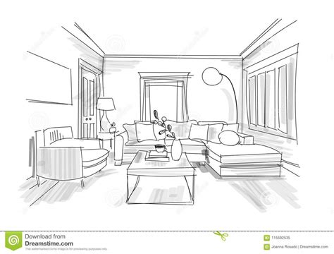 Interior Design Living Room Sketches Chelss Chapman