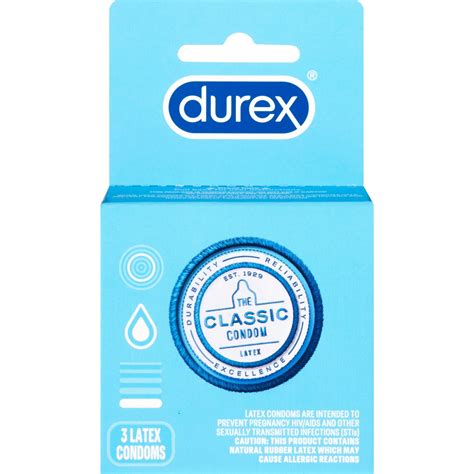 Durex The Classic Condom 3ct Pick Up In Store Today At Cvs