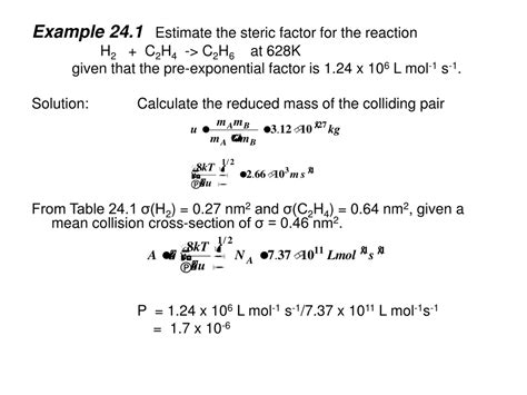 Ppt Chapter 24 Molecular Reaction Dynamics Powerpoint Presentation