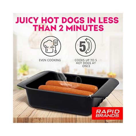 Rapid Hot Dog Cooker Microwave Hot Dogs In 2 Minutes Perfect For